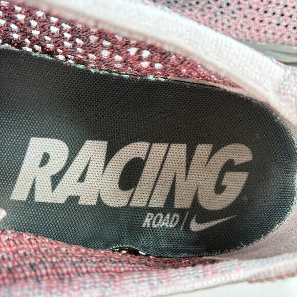 Nike Flyknit Racer Pink Gray Lightweight Running Shoe 526628-604 Men's Size 9.5 - Picture 9 of 11